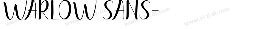 Warlow Sans字体转换